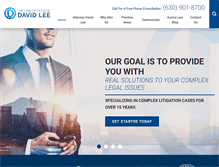 Tablet Screenshot of davidleelegal.com